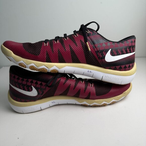 Nike Mens Sneakers Free 5.0 V6 AMP Florida State Seminoles Size 12 - Picture 2 of 12